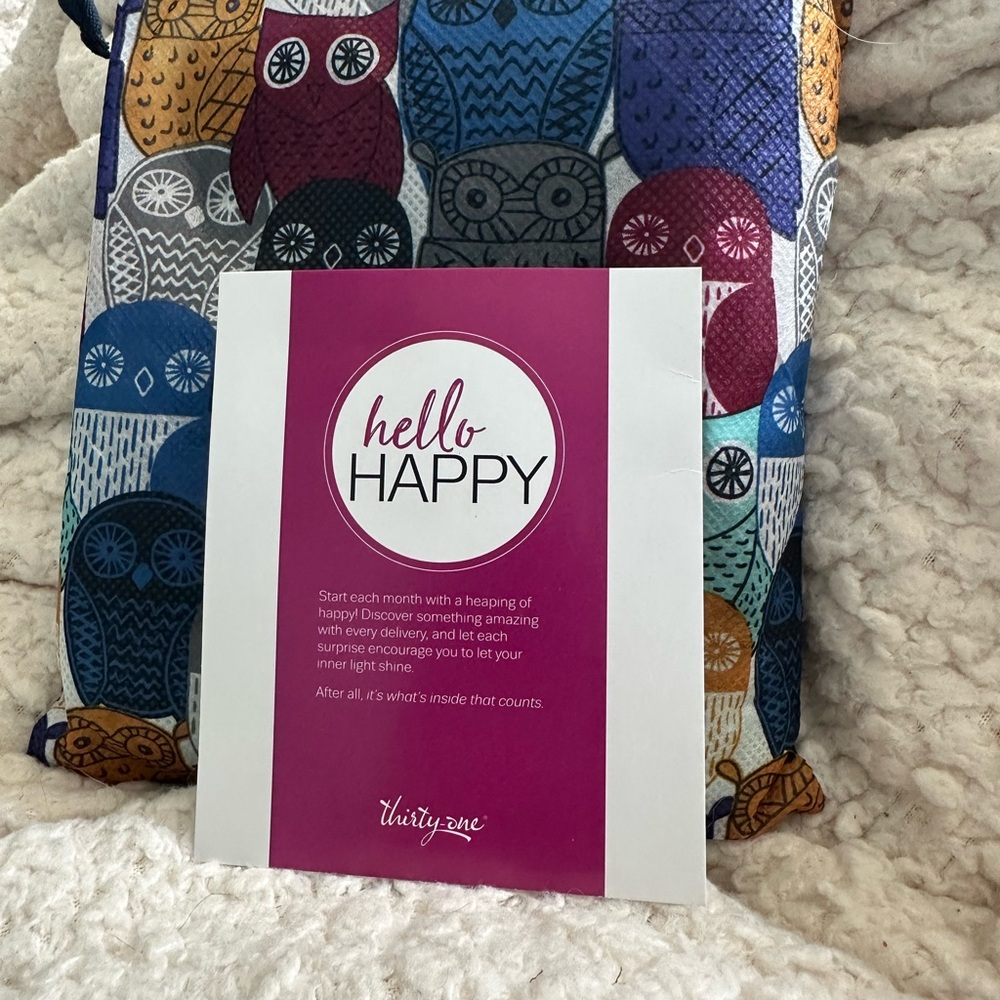 Thirty-One Owl Hello Happy bag